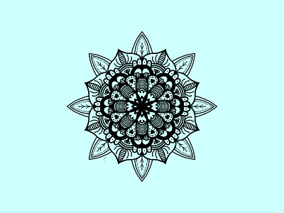 Blue Flower Mandala digital art digitaldrawing mandala mandala art mandala design mandalaart mandaladrawing mandalas mandalatherapy mandalaworld