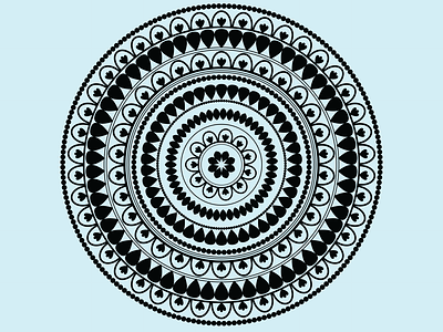 Round mandala can be your cloth pattern