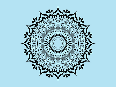 This is a simple mandala but it's look pretty