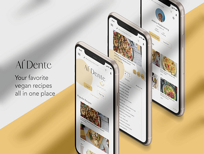 Al Dente - UX/UI Case Study app branding design sketch ui ux
