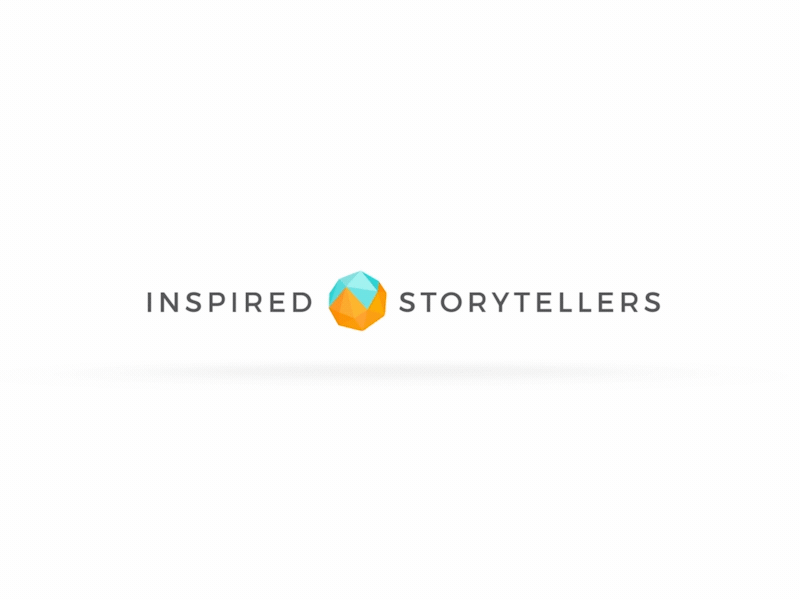 Inspired Storytellers - Ident vector flat loop minimal branding logo geometric animation gif mograph motion design
