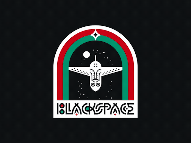 Blackspace Badge Animation loop gif flat branding design logo mograph geometric animation motion design