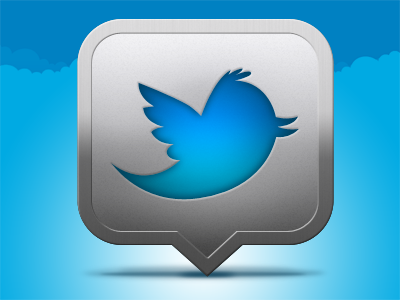 Twitter for Mac Icon - Reinterpreted app bevel blue border icon mac osx silver steel turquoise twitter