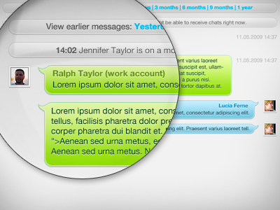 Skype Chat Style blue bubble chat style green instant messaging light skype turquoise ui
