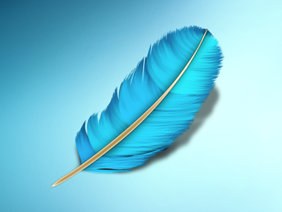 Feather.app Icon app bird blue feather icon mac osx search twitter