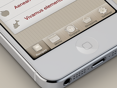 Apéritif bar button icon interface ios iphone mobile tab tabbar ui
