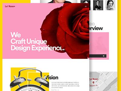 Le' Rose+ Studio agency creative rose studio ui ux webdesign website