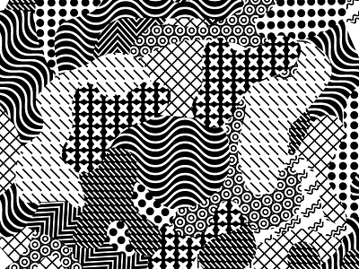 Mashed Patterns blob pattern repeating shapes