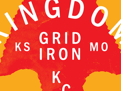 The Kingdom arrowhead football kansas city kc shirt type typography