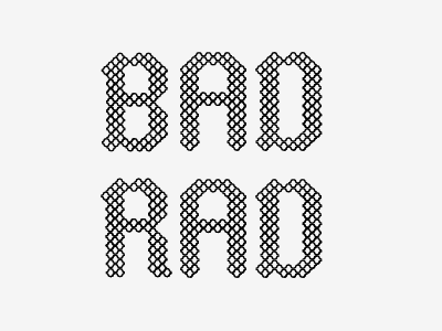 Modular Typeface bad capitals modular rad type typography