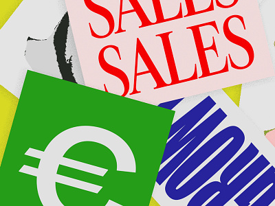 SALES SALES SALES cards podcast sales typography