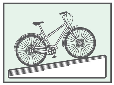 Bike bike flat color illustration