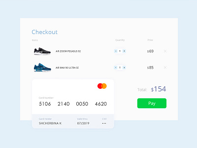 Credit Card Checkout card checkout credit credit card dailyui design form shop ui