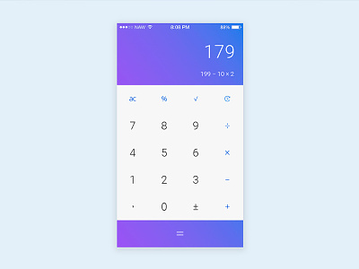 Calculator app calculator dailyui design ios math ui web