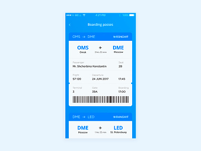 Boarding Pass barcode boarding dailyui design flight iphone pass passenger plane scanner ticket