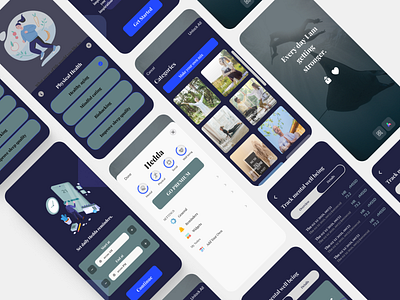 Hedda: Mental Well-being App android app designing app designing apps design branding design graphic design icons illustration ios app designing logo mental health apps trending apps ui ui designing user experience user interface user wireframing ux ux designing