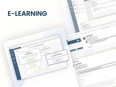 E-Learning Web App best e learning education quest ui user interface web app