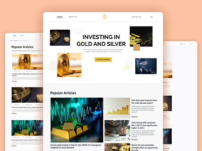 Mexgold blog branding clean design company profile currency exchange finance foryou gold graphic design investment trending ui