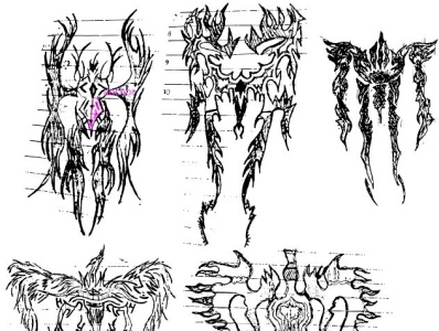 Siege, Sorcerers, Flame and Linear Legends art dark design flame illustration linear winged wingmaker