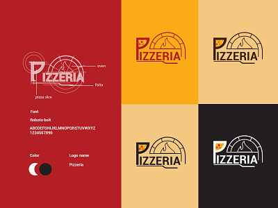 pizzeria logo brand identity branding branding and identity concept design food logo logo logodesign pizza logo pizzeria