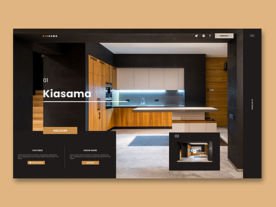 Kisama Architecture design landing page ui web design website design