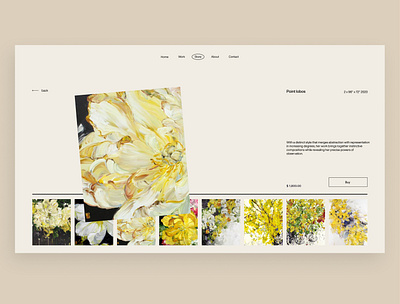 Bobbie Burgers / UI / Redesign artist card concept desktop painting redesign store ui web websdesign