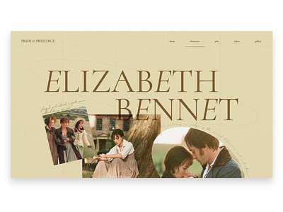 Pride & Prejudice / UI / Concept concept desktop elizabethbennet film interface minimalism prideandprejudice ui uidesign uiinspiration uitrends webconcept webdesign website вебдизайн вебсайт