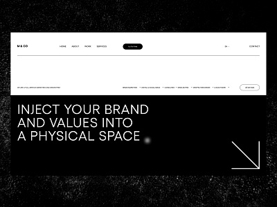 m&co/ marketing and design concept desktop design minimalism redesign ui uidesign uitrends web webconcept webdesign website вебдизайн вебсайт