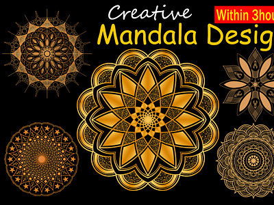 I will do geometric or simple Mandala logo design in 3hours