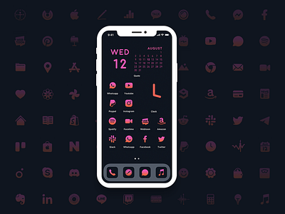 iOS 14 icons set Galaxy