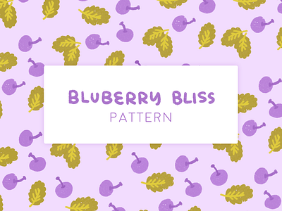 Pattern Blueberry Bliss blueberry design illustration pattern pattern art pattern design tea tea pattern
