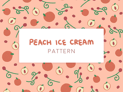 Pattern Peach Ice Cream