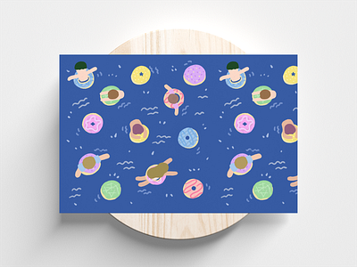 Pattern Swim Donut