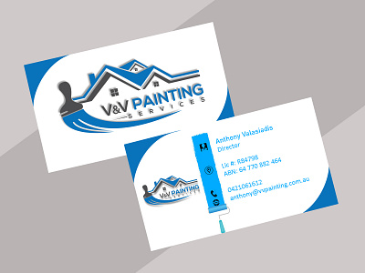 V V Painting Services Pty Ltd (freelancer work business business card business card design businesscard card design design visiting card visiting card design visitingcard