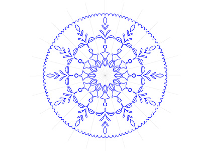 From The Art Mandala Art - Circular Mandala Digital Reprint 11.1