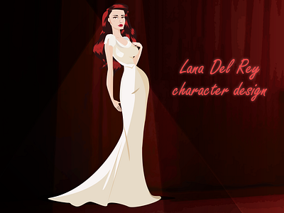 Lana Del Rey - Burning Desire animation art artwork charcters design digital illustration digital painting digitalart drawing illustration illustration art vector