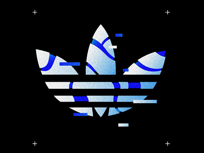 Adidas adidas originals glitch glitch effect glitchart logo logotype three stripes trefoil адидас
