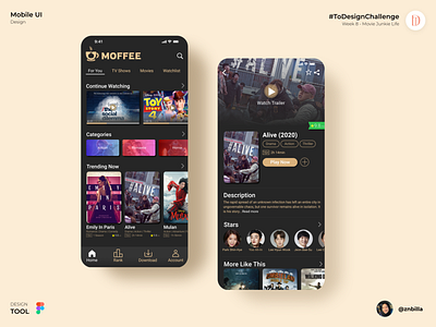 UI DESIGN FOR MOVIE DIRECTORY PAGE app design ui ux