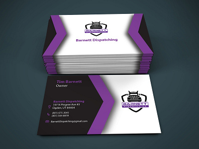 Barnett Dispatching business card card card design design illustration logo vector