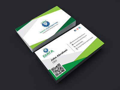 Business Card Green business card card card design design illustration logo vector