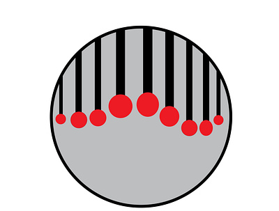 red boll design illustration logo vector