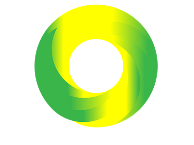 Green Yellow Round Logo design illustration logo vector