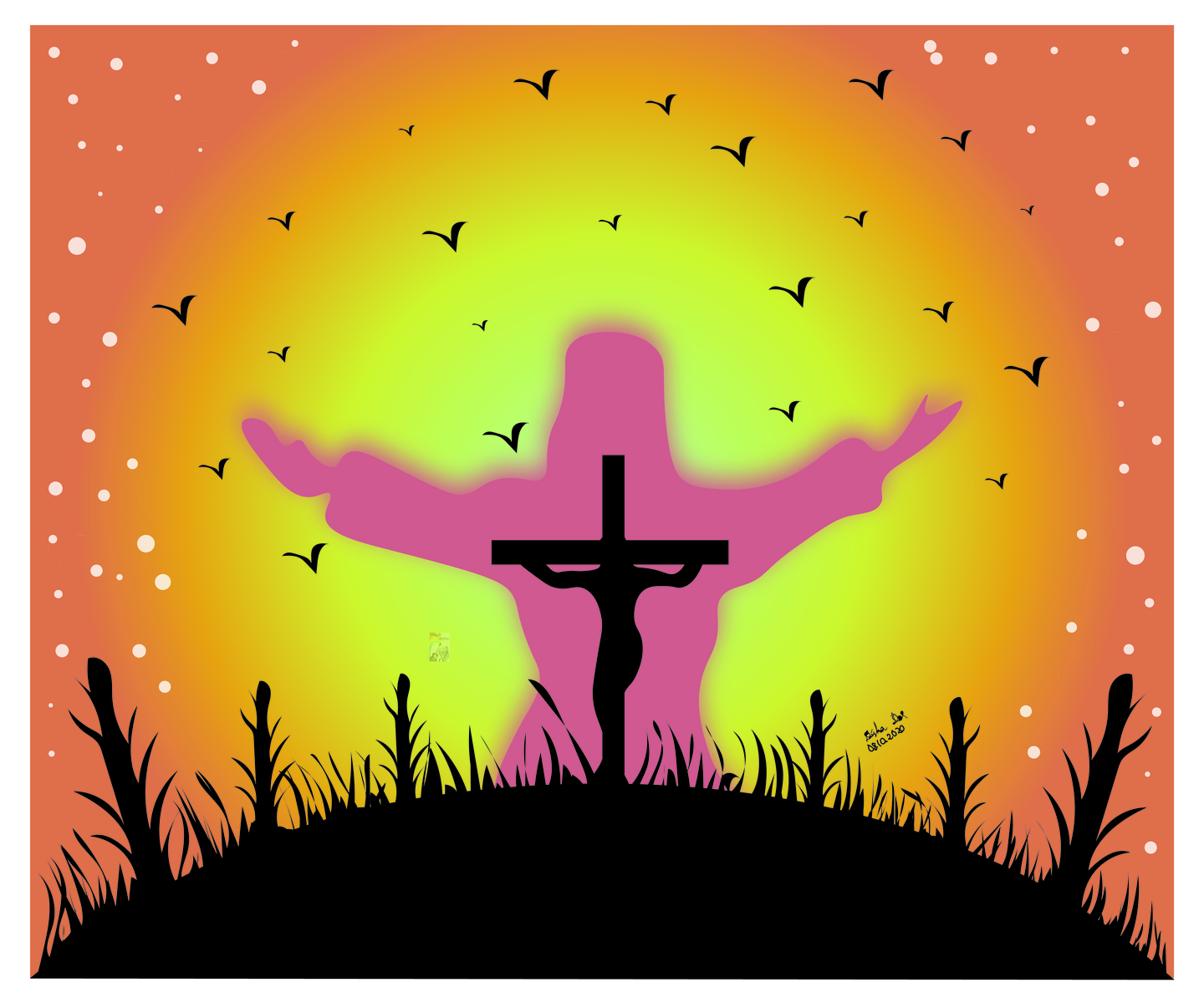 Jesus Christ I Digital Art I Adobe Illustrator By Disha Das On Dribbble   Jesus 4x 