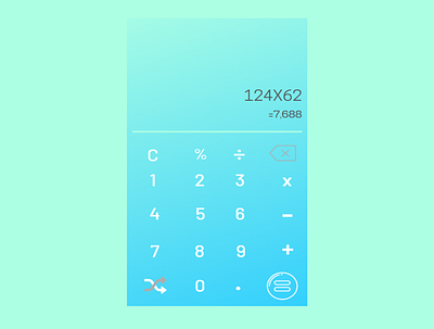 Calculator(Daily UI 004) daily ui 004 dailyui dailyuichallenge design