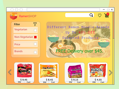 E-Commerce Shop (Daily UI 012)