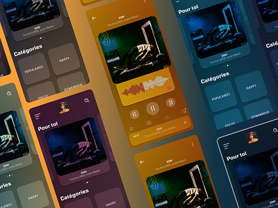Music Player 🎶 009 app beats challenge colors dailyui design figma justin bieber mobile music player