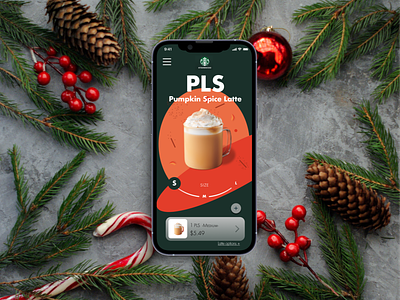 Redesign Starbucks - Special Christmas 🌲 012 app challenge coffee dailyui design ecommerce figma mobile pls starbuck ui ux