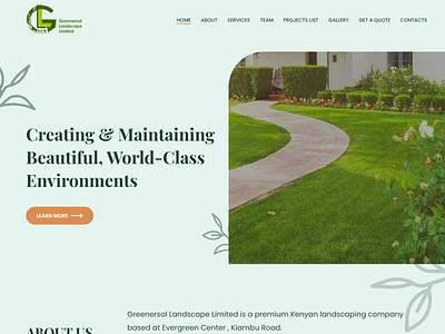 Landscaping Company Home Page