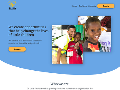 Foundation Home Page design ui ux web web design