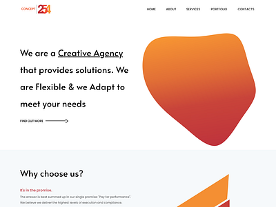 Agency Home Page design ui ux web web design